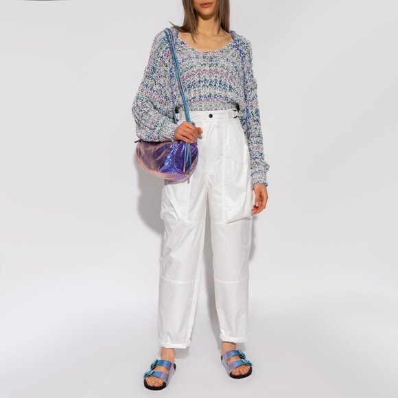 NWT Isabel Marant White "Ferima" Pants, size 40. Fits like a size 6/8 - Picture 5 of 17